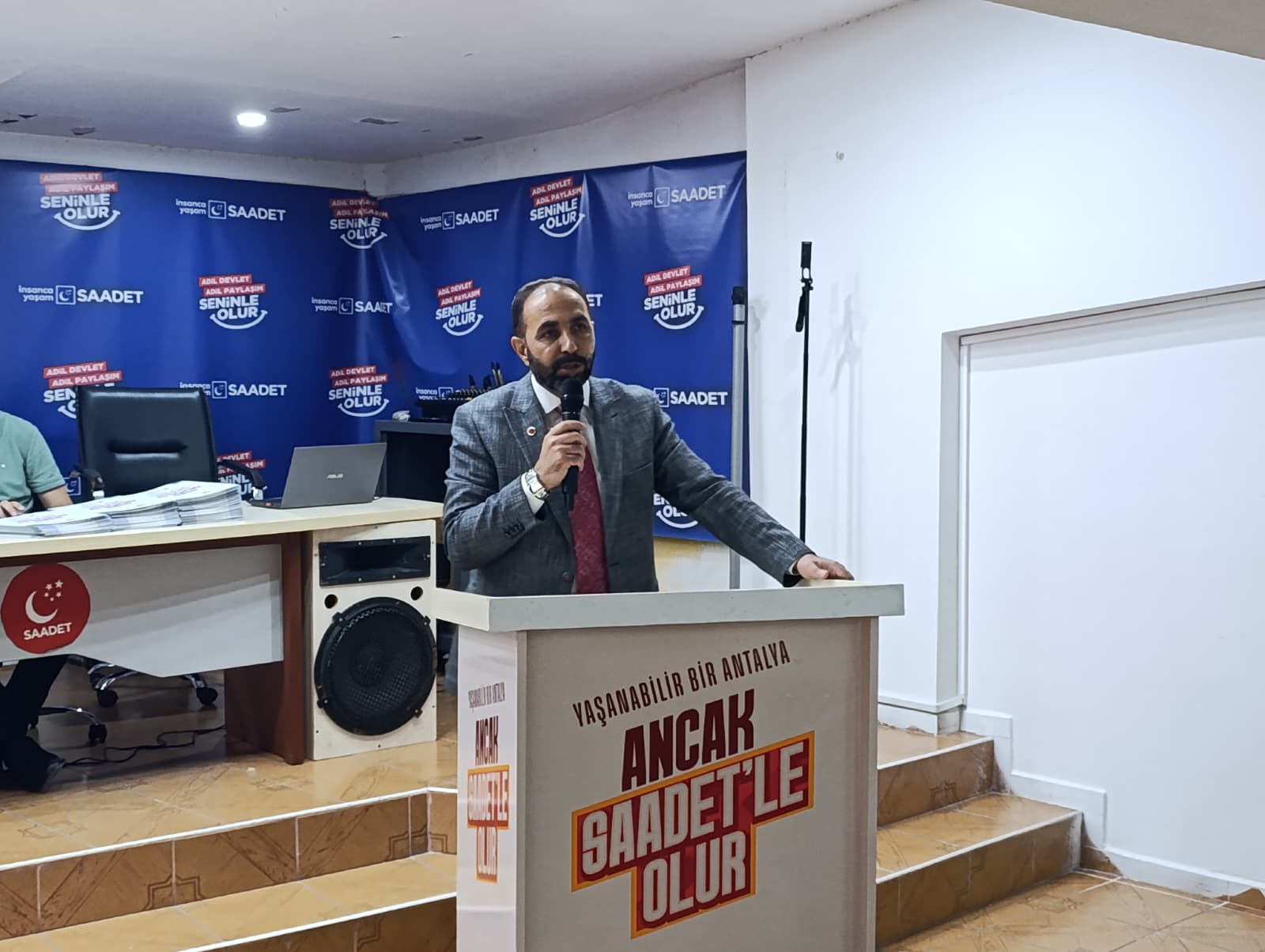 SAADET PARTİSİ ANTALYA'DA DURMUYOR